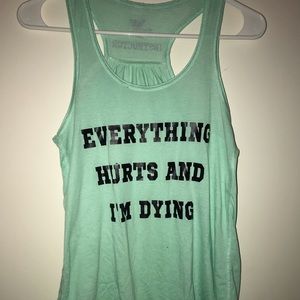 Relatable tank top. Super comfy